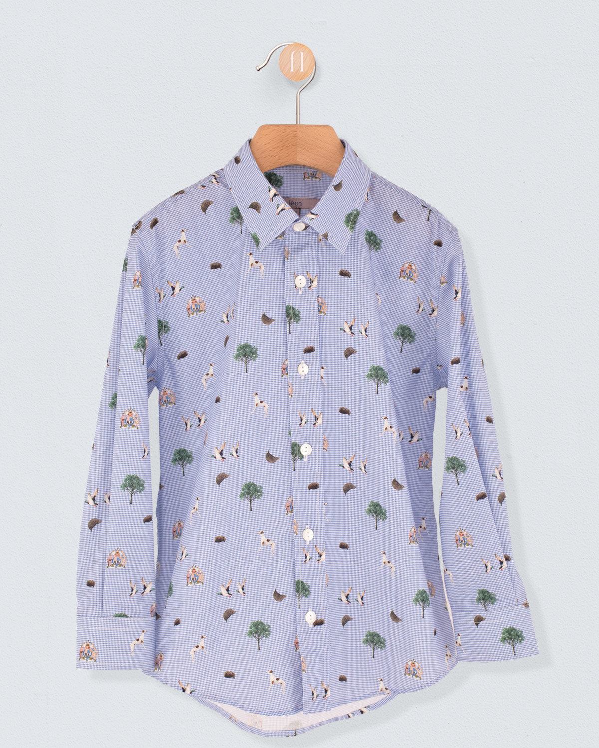 Louis Italian Country Gingham Onesie Shirt